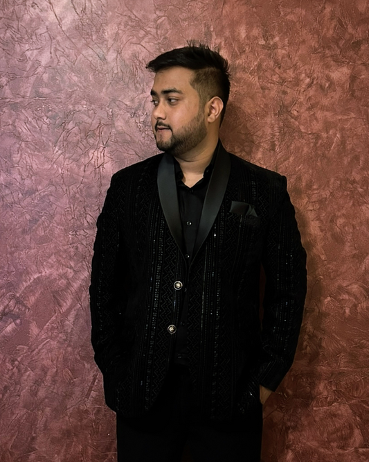 Noir Royale Sequin Tuxedo