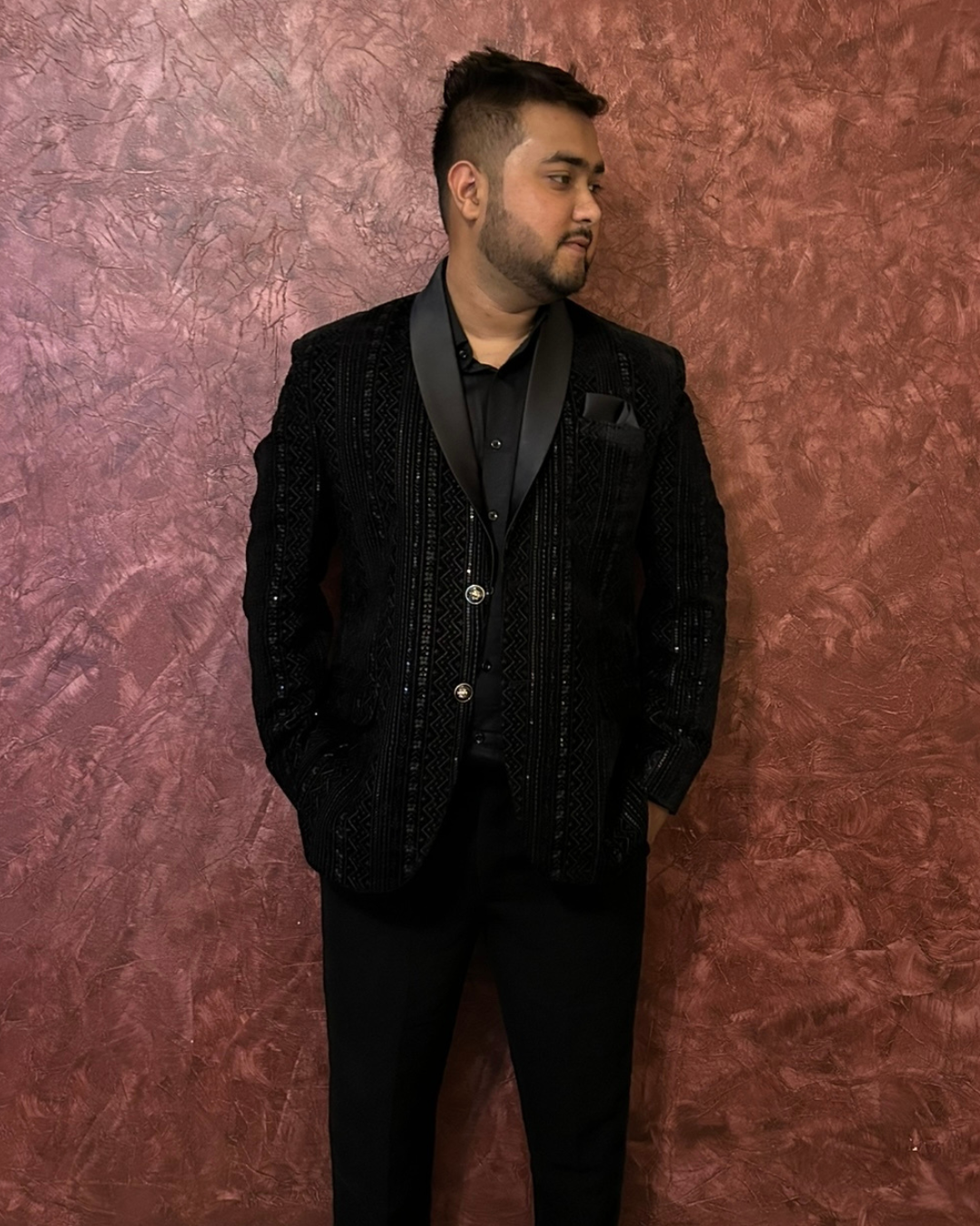 Noir Royale Sequin Tuxedo